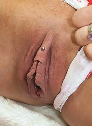 Flirty young Crista rides a huge cock